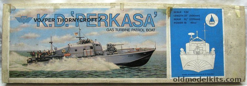 Modav 1/32 Vosper Thornycraft K.D. Perkasa Gas Turbine Patrol Boat - 37 Inch Long Radio Controlled Boat Kit plastic model kit